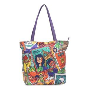 Tote Bag Multi Color Canvas Live To Travel